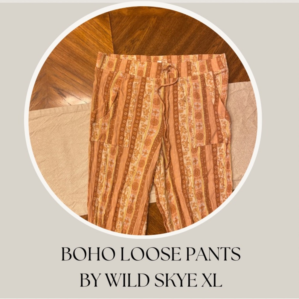 ***LAST CALL*** BOHO LOOSE PANTS BY WILD SKYE XL